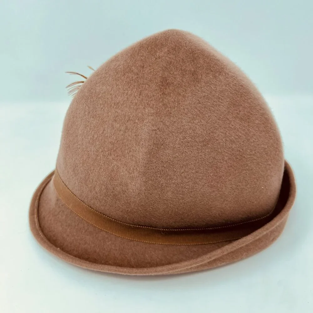 Henry Pollak 40s-50s Zephyr German Style Wool Felt Hat - Picture 4 of 7